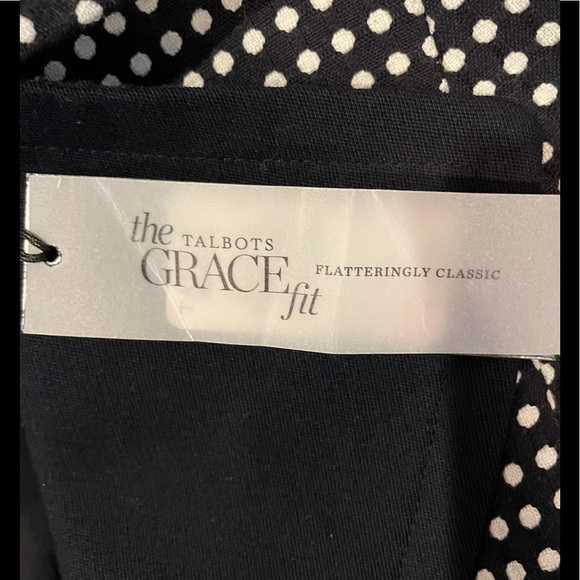 Talbots Blazer, dark blue with white polka dots - Picture 4 of 4